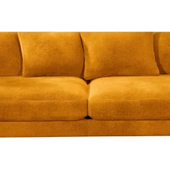 Fabrique de Styles Canapé fixe 4 places Marius - Effet Velours - Seven Turtle* Canapés Fixes