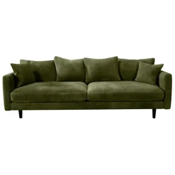 Fabrique de Styles Canapé fixe 4 places Marius - Effet Velours - Seven Turtle* Canapés Fixes