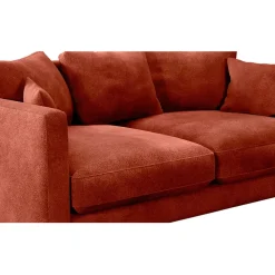 Fabrique de Styles Canapé fixe 4 places Marius - Effet Velours - Seven Turtle* Canapés Fixes