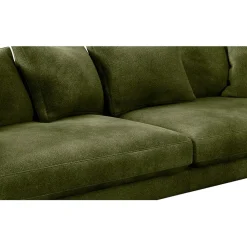 Fabrique de Styles Canapé fixe 4 places Marius - Effet Velours - Seven Turtle* Canapés Fixes