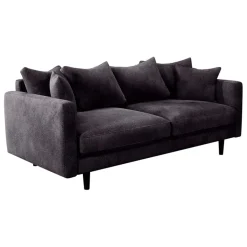 Fabrique de Styles Canapé fixe 4 places Marius - Effet Velours - Seven Turtle* Canapés Fixes