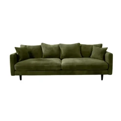 Fabrique de Styles Canapé fixe 4 places Marius - Effet Velours - Seven Turtle* Canapés Fixes
