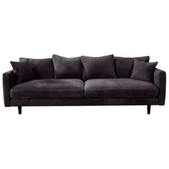 Fabrique de Styles Canapé fixe 4 places Marius - Effet Velours - Seven Turtle* Canapés Fixes