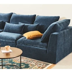 Fabrique de Styles Canapé modulable 3 places é avec pouf - Auguste* Canapés Modulables