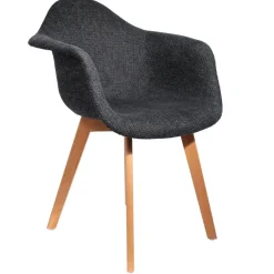 Fabrique de Styles Chaise avec accoudoirs en tissu grosse maille - Scarlett* Chaises