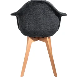 Fabrique de Styles Chaise avec accoudoirs en tissu grosse maille - Scarlett* Chaises