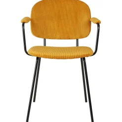 Fabrique de Styles Chaise avec accoudoirs en velours côtelé - Aston* Chaises