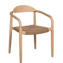 Fabrique de Styles Chaise avec accoudoirs en bois d'eucalyptus sable - Anam* Chaises