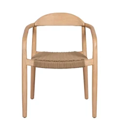Fabrique de Styles Chaise avec accoudoirs en bois d'eucalyptus sable - Anam* Chaises