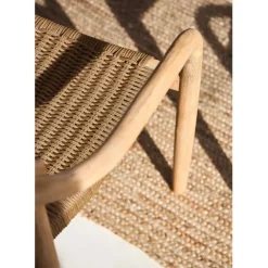 Fabrique de Styles Chaise avec accoudoirs en bois d'eucalyptus sable - Anam* Chaises