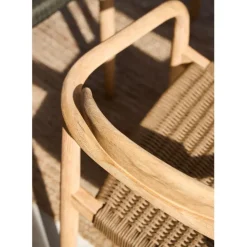 Fabrique de Styles Chaise avec accoudoirs en bois d'eucalyptus sable - Anam* Chaises
