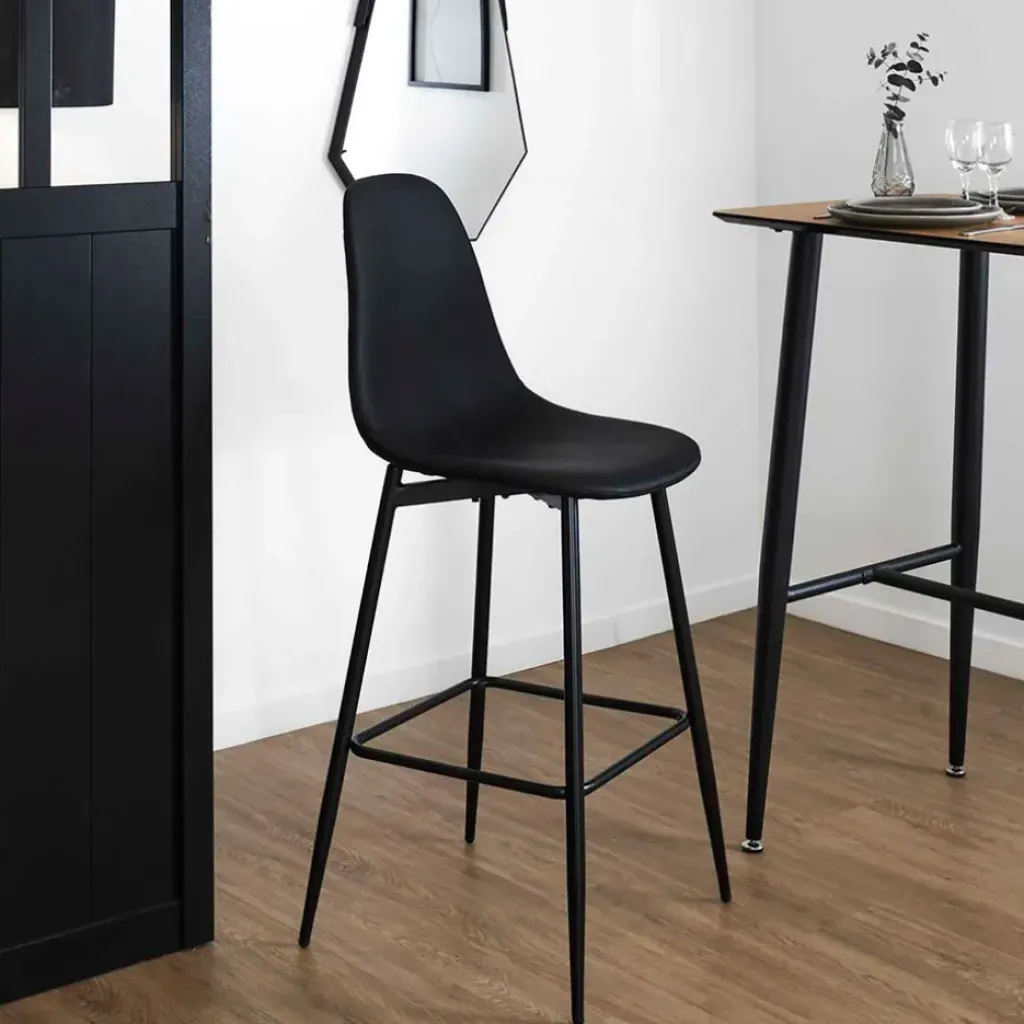 Fabrique de Styles Chaise de bar effet cuir H70cm - Amber* Tabourets Et Chaises De Bar