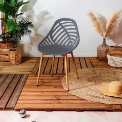 Fabrique de Styles Chaise de jardin en plastique - Alameda*Enfant Chaises, Fauteuils|Jardin