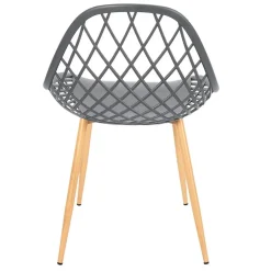 Fabrique de Styles Chaise de jardin en plastique grise - Malaga*Enfant Chaises, Fauteuils|Jardin