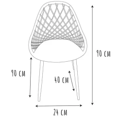 Fabrique de Styles Chaise de jardin en plastique - Malaga*Enfant Chaises, Fauteuils|Jardin