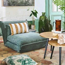 Fabrique de Styles Chauffeuse en tissu côtelé - Tessia* Fauteuils