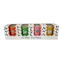 Fabrique de Styles Coffret de 4 bougies parfumées voyage exotique* Bougies Parfumées
