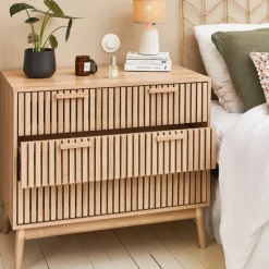 Fabrique de Styles Commode 3 tiroirs en pin naturel - Kara* Commodes