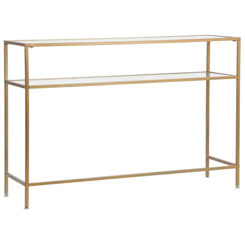 Fabrique de Styles Console en fer et verre 120x33xh80.5cm - Eluminea* Consoles