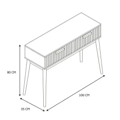 Fabrique de Styles Console en pin naturel - Kara* Consoles