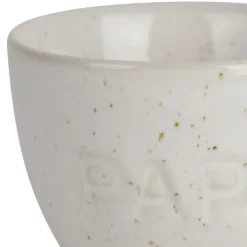 Fabrique de Styles Coquetier papa en grès écru moucheté* Accessoires De Table