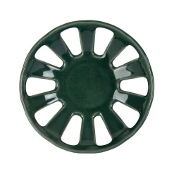 Fabrique de Styles Coupe en grès émeraude moucheté d23cm - Organic* Plats Et Saladiers