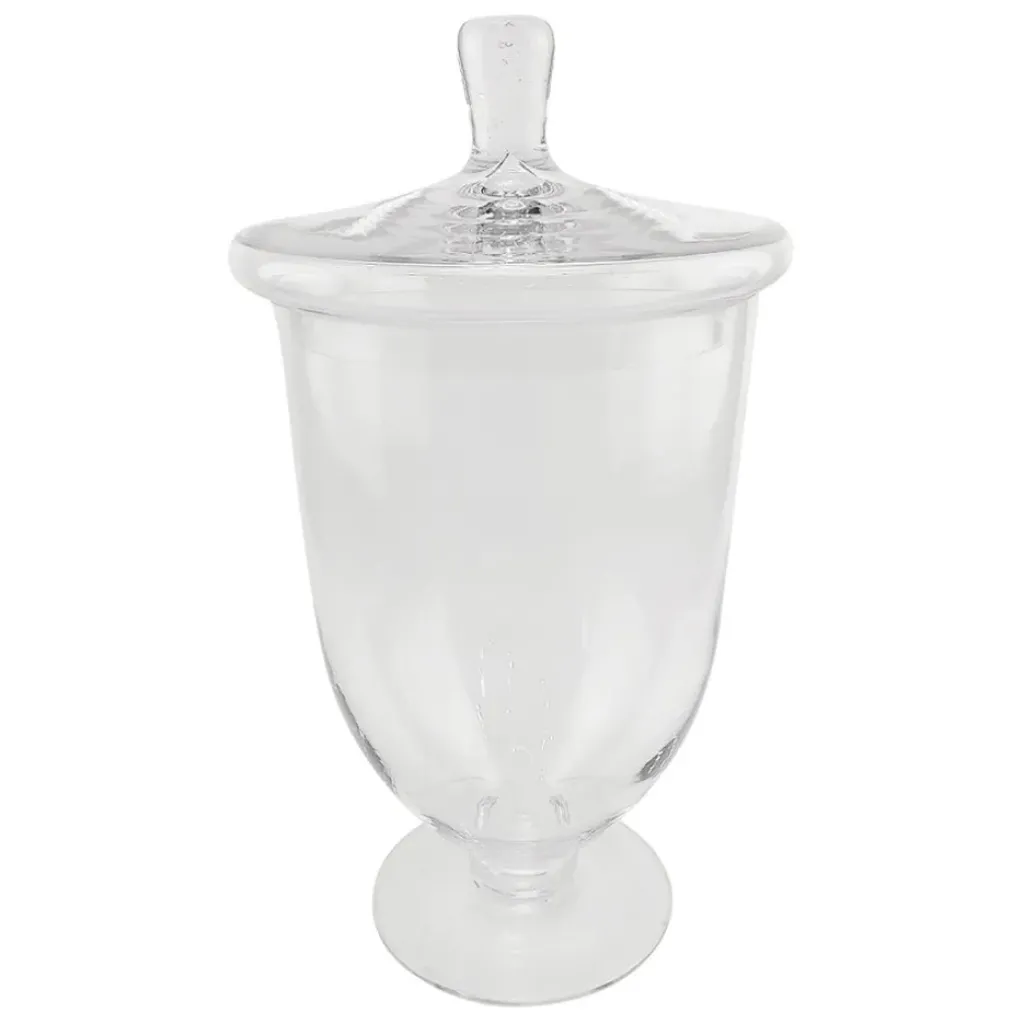 Fabrique de Styles Coupe sur pied en verre avec couvercle d21cm - Eloise* Bonbonnières, Cloches Et Coupes