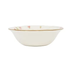 Fabrique de Styles Coupelle en faïence rose et doré d15cm - Rose* Bols Et Coupelles