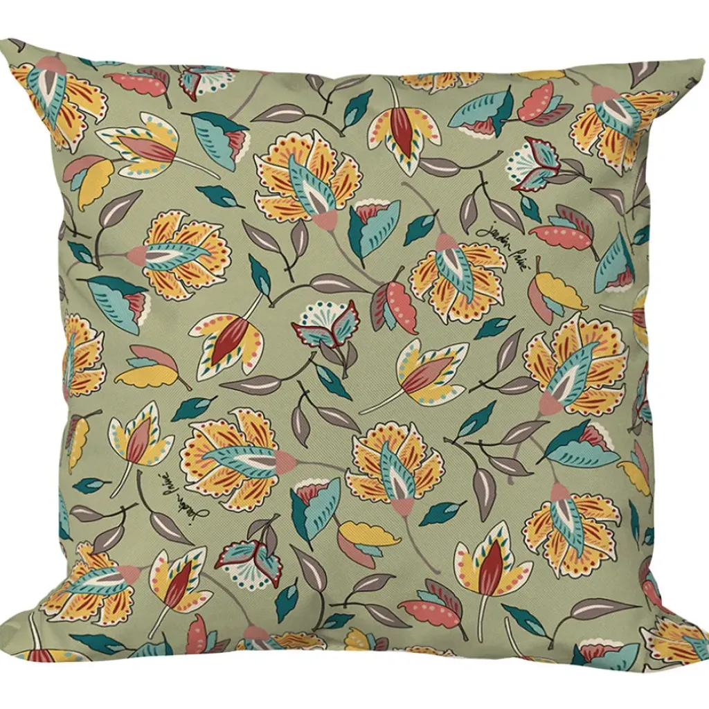 Fabrique de Styles Coussin extérieur en coton 50x50cm - Kerala*Enfant Textiles Outdoor|Jardin
