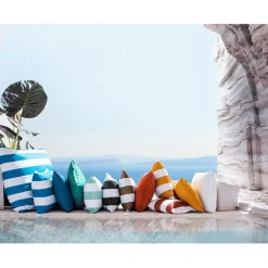 Fabrique de Styles Coussin extérieur rayé 40x60cm - Riviera*Enfant Textiles Outdoor|Jardin