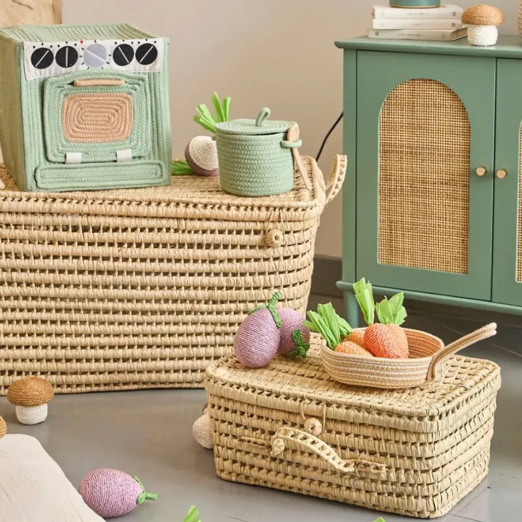 Fabrique de Styles Déco aubergine en corde mauve et vert - P'tit légume*Enfant Déco