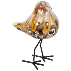 Fabrique de Styles Déco moineau en verre et fer - Serin* Petits Objets Déco