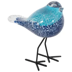 Fabrique de Styles Déco moineau en verre et fer - Serin* Petits Objets Déco