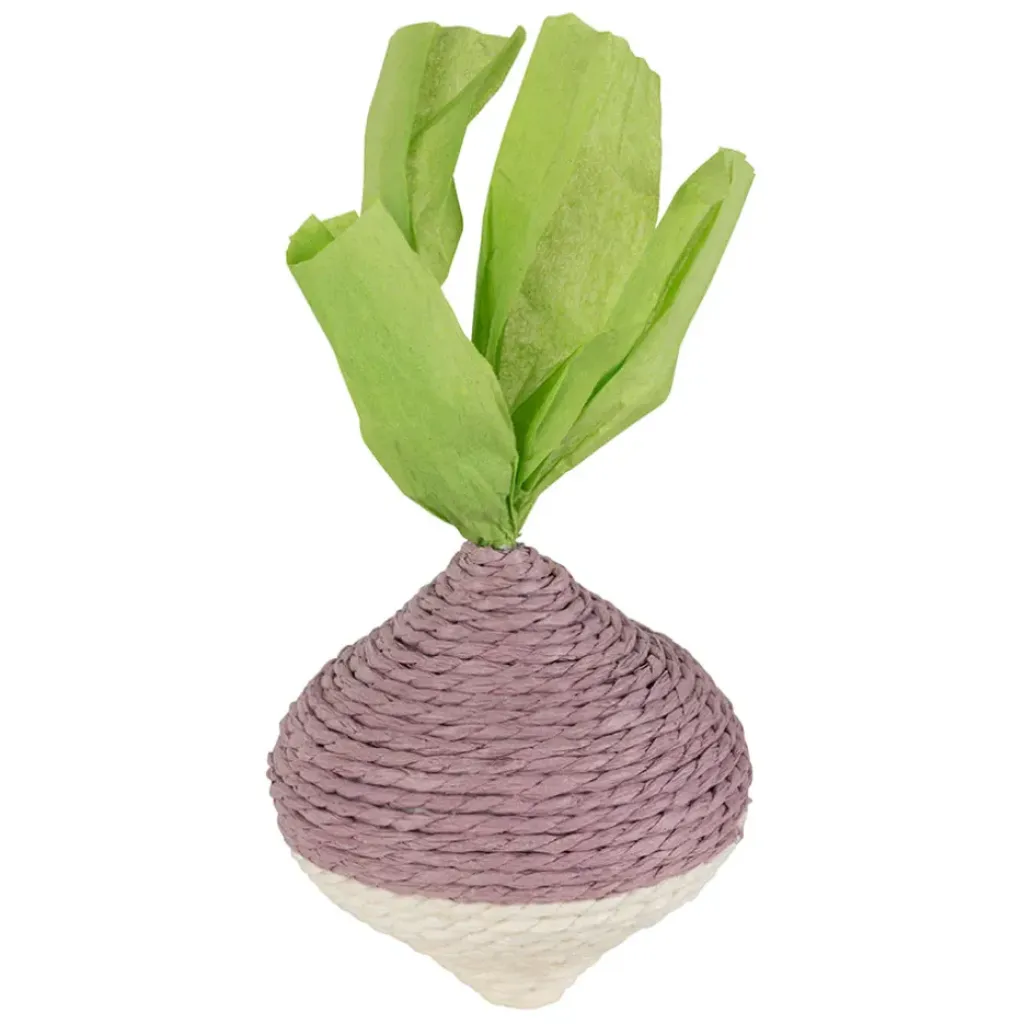 Fabrique de Styles Déco navet en corde mauve et vert - P'tit légume*Enfant Déco