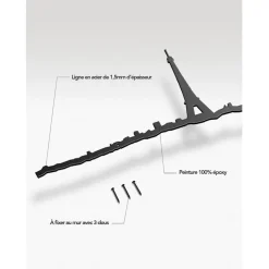 Fabrique de Styles Décoration murale ligne Paris 50cm* Déco À Suspendre Et Adhésive