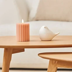 Fabrique de Styles Deco led oiseau en porcelaine h11cm - Ilobo* Déco Lumineuse