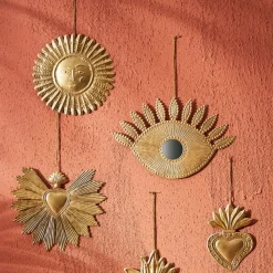 Fabrique de Styles Deco murale en laiton 20x20xh1.5cm - Tropic-Et* Déco À Suspendre Et Adhésive