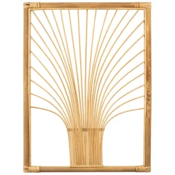 Fabrique de Styles Deco murale Palmier en bambou et rotin 43xh57.5cm - Flaural* Déco À Suspendre Et Adhésive
