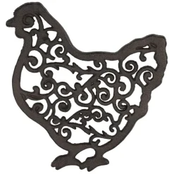 Fabrique de Styles Dessous de plat poule en fonte - Basse-Cour* Accessoires De Table