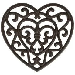 Fabrique de Styles Dessous plat en fonte coeur - rhodonea* Accessoires De Table