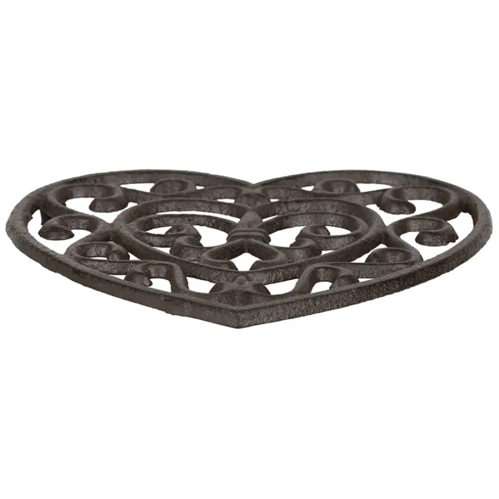 Fabrique de Styles Dessous plat en fonte coeur - rhodonea* Accessoires De Table