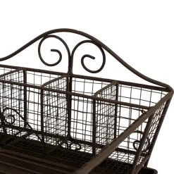 Fabrique de Styles Egouttoir 4 casiers en fer - campagne* Petits Rangements