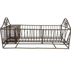 Fabrique de Styles Egouttoir 4 casiers en fer - campagne* Petits Rangements