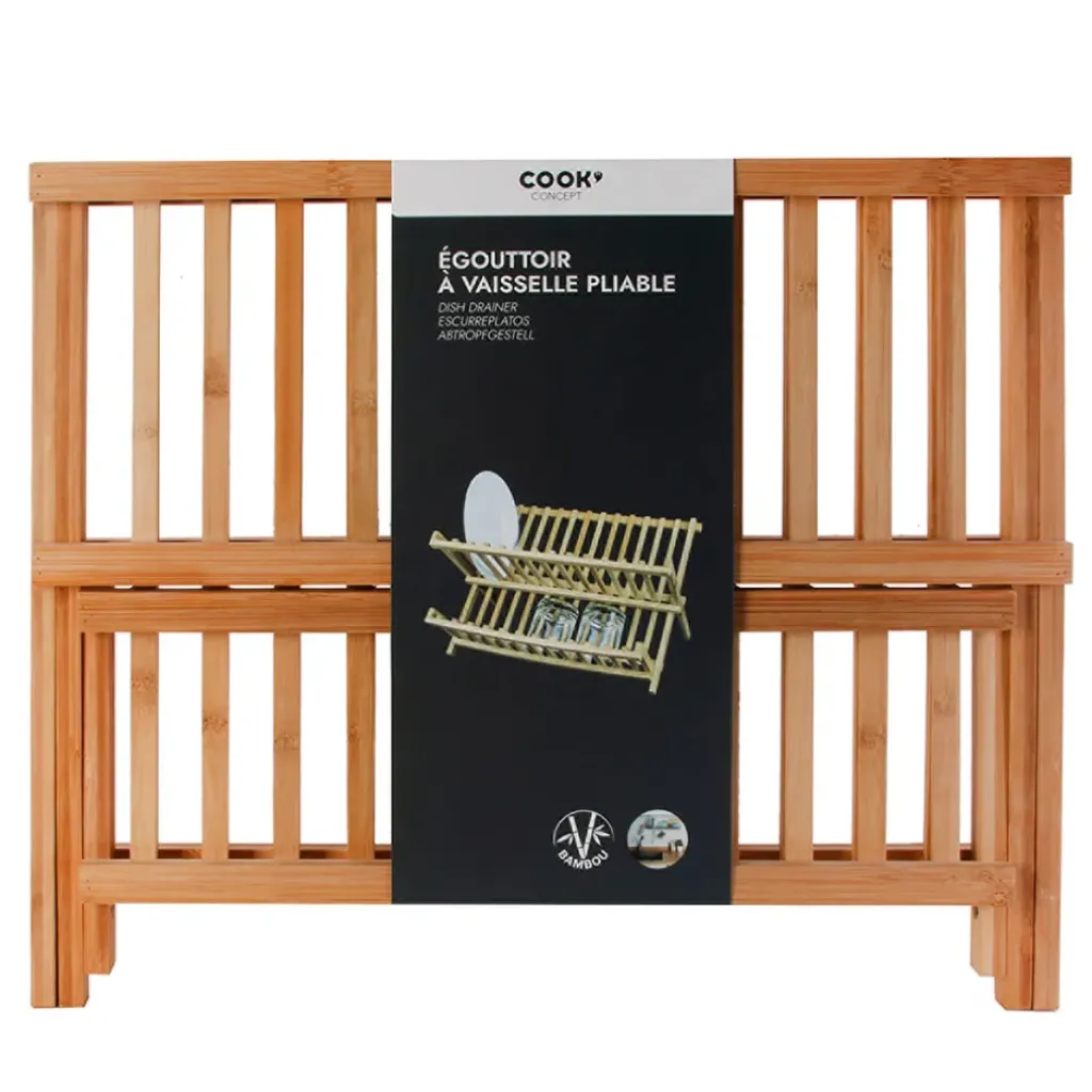 Fabrique de Styles Egouttoir à vaisselle en bambou* Petits Rangements