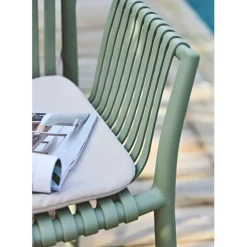 Fabrique de Styles Fauteuil d'extérieur avec coussin en tissu - Lumi*Enfant Chaises, Fauteuils|Jardin