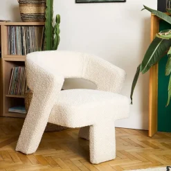 Fabrique de Styles Fauteuil en tissu bouclette - Klosen* Fauteuils