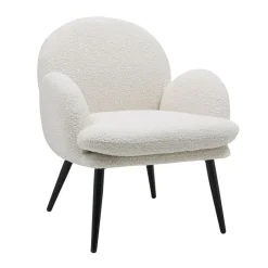 Fabrique de Styles Fauteuil en tissu effet laine bouclette - oria* Fauteuils