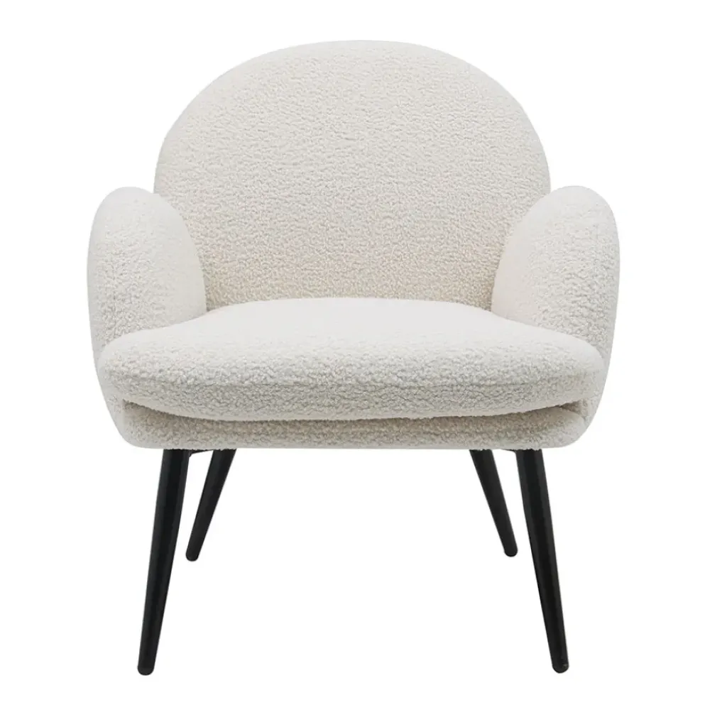 Fabrique de Styles Fauteuil en tissu effet laine bouclette - oria* Fauteuils
