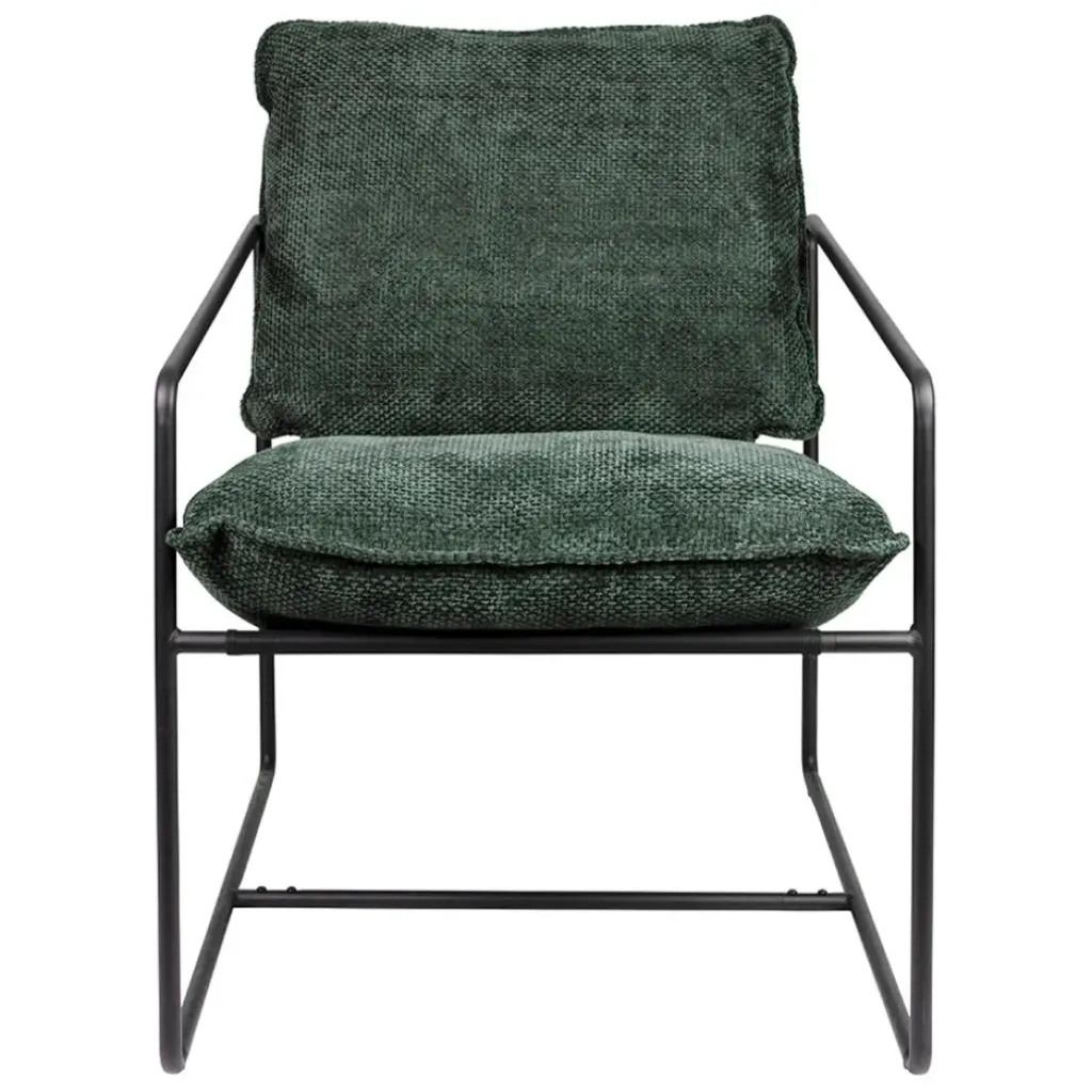Fabrique de Styles Fauteuil en tissu et fer émeraude - Elément* Fauteuils