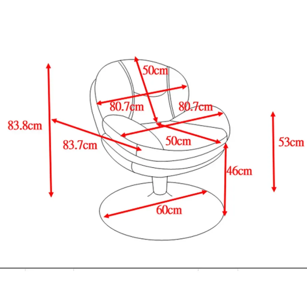 Fabrique de Styles Fauteuil pivotant en velours bleu - Topi* Fauteuils